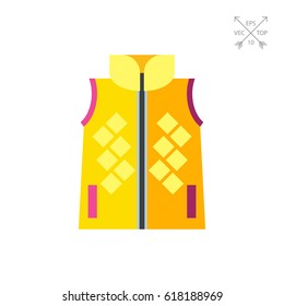 Woman vest icon