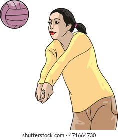 woman volleyball
