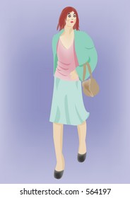 A woman walking