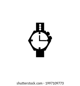 woman watch vector type icon