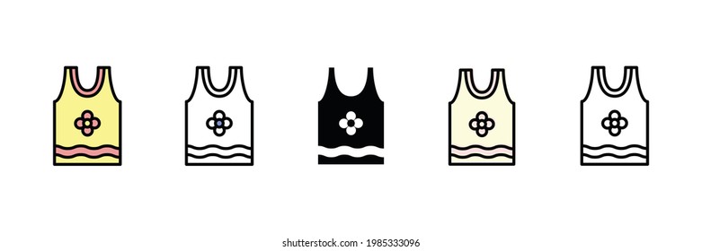 woman wear vector type icon