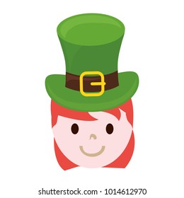 woman wearing leprechaun hat