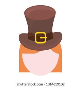 woman wearing leprechaun hat