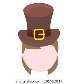 woman wearing leprechaun hat