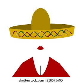 woman wearing sombrero and red top