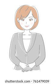 Woman wearing a suit