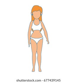 woman wearing swimsuit icon
