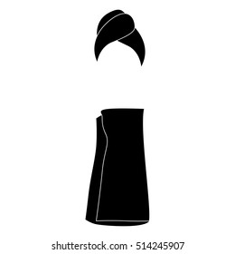 woman wearing towel icon image 