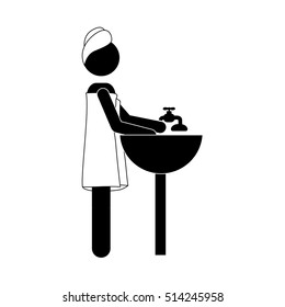 woman wearing towel icon image 
