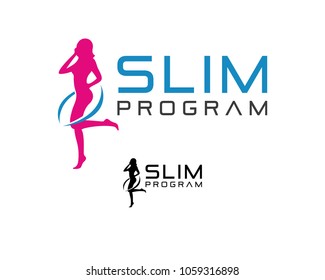 Woman Weight Loss Silhouette Graphic Stock Vector (royalty Free 