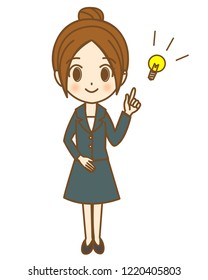 A woman who came up with something
