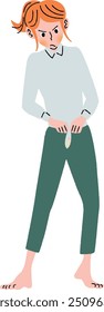Woman who cannot wear the clothes they want to wear