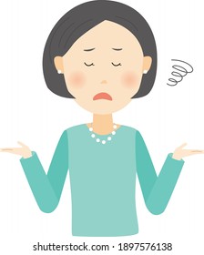 A woman who is disappointed