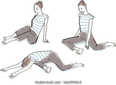 A woman who does EXERCISE to maintain her health