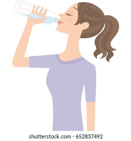 Woman Who Drinks Water