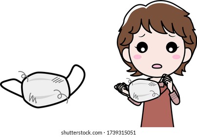 A woman who fails to wash her mask is in trouble