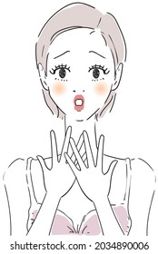 Woman Who Guides You In Trouble person vector illustration