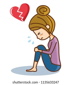 A woman who has broken heart.