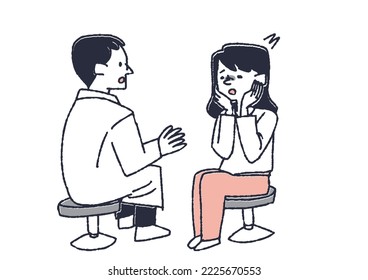  A woman who received a serious notice from a doctor