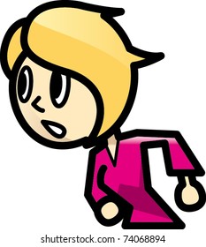 woman who is running
