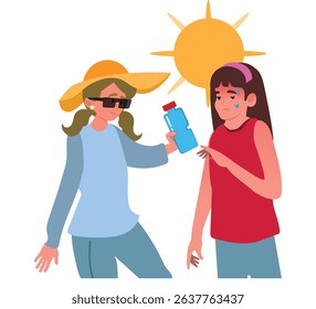 woman who suffered sunstroke in hot weather, hydration in hot season, summer.
