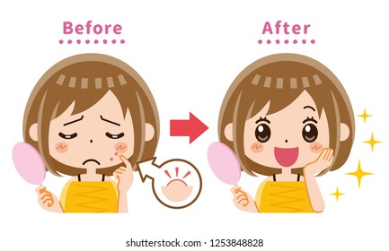 Royalty Free 女性 顔 スキンケア イラスト Stock Images Photos Vectors Shutterstock