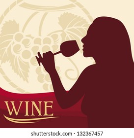 woman with wine glass 