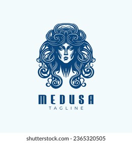 Woman Witch Logo Design Vector Illustration Template Idea