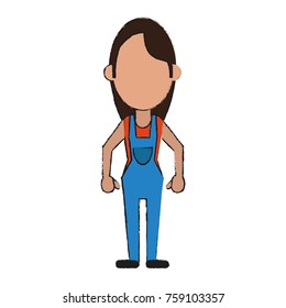 Woman worker painter