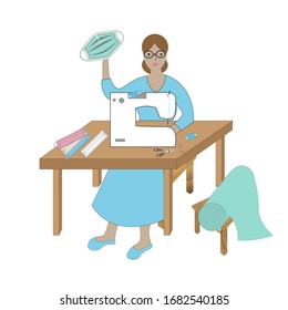 17,656 Woman sewing vector Images, Stock Photos & Vectors | Shutterstock