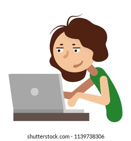 Woman working at the office