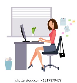 Woman working in office