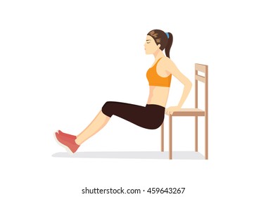 Chair Workout Stock Vectors Images Vector Art Shutterstock