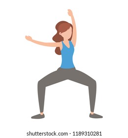 Woman and yoga