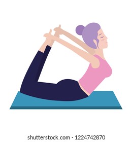 Woman and yoga