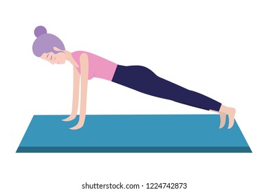 Woman and yoga