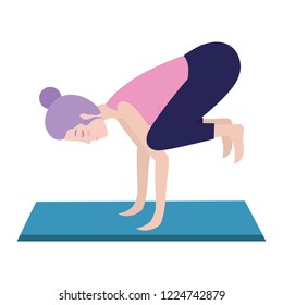 Woman and yoga