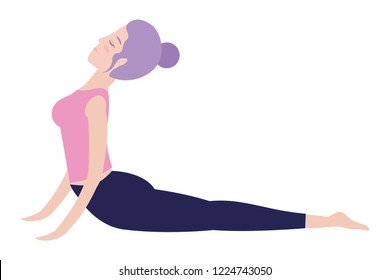 Woman and yoga