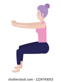 Woman and yoga