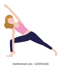 Woman and yoga