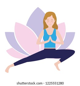 Woman and yoga