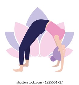 Woman and yoga