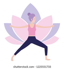 Woman and yoga