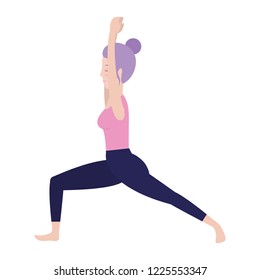 Woman and yoga