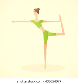 woman in yoga pose