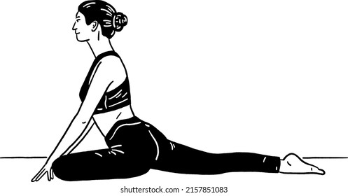 4,894 Exercise Drawn Stretching Images, Stock Photos & Vectors 