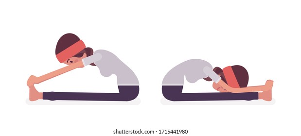 79 Paschimottanasana Yoga Pose Stock Vectors, Images & Vector Art ...