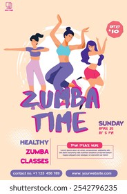 A Woman Zumba flyer design