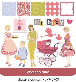 Woman&child set