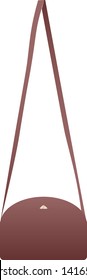 Woman's bag isolated on white vector illustration